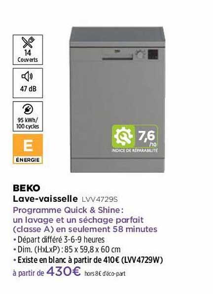 lave-vaisselle beko