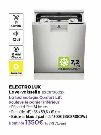 lave-vaisselle electrolux