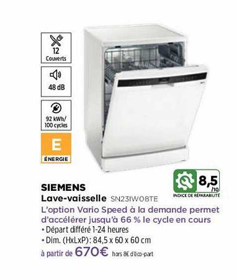 lave-vaisselle siemens