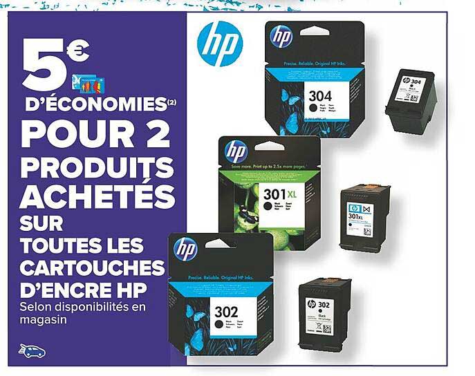 les cartouches d'encre hp