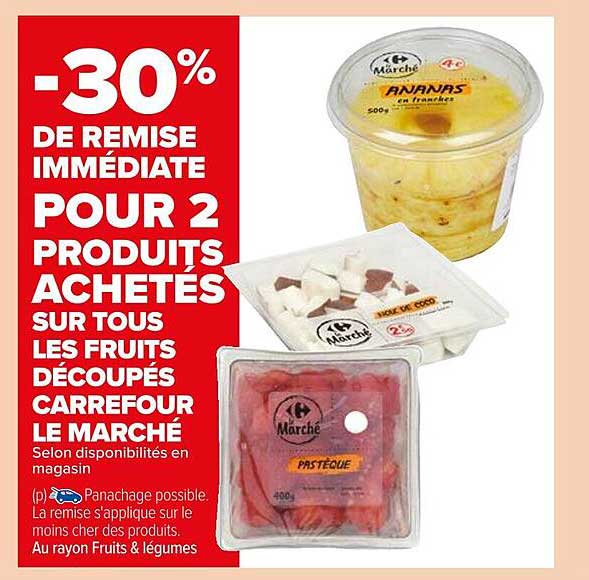 Les Fruits Découpés Carrefour Le Marché