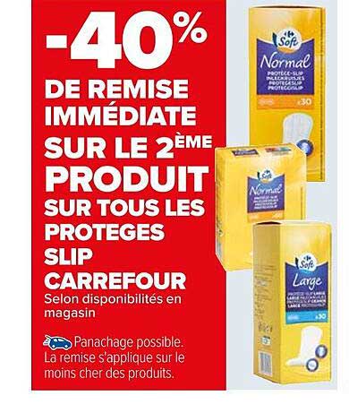 les protèges slip carrefour