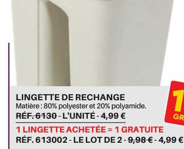 lingette de rechange