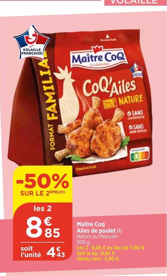 maître coq ailes de poulet