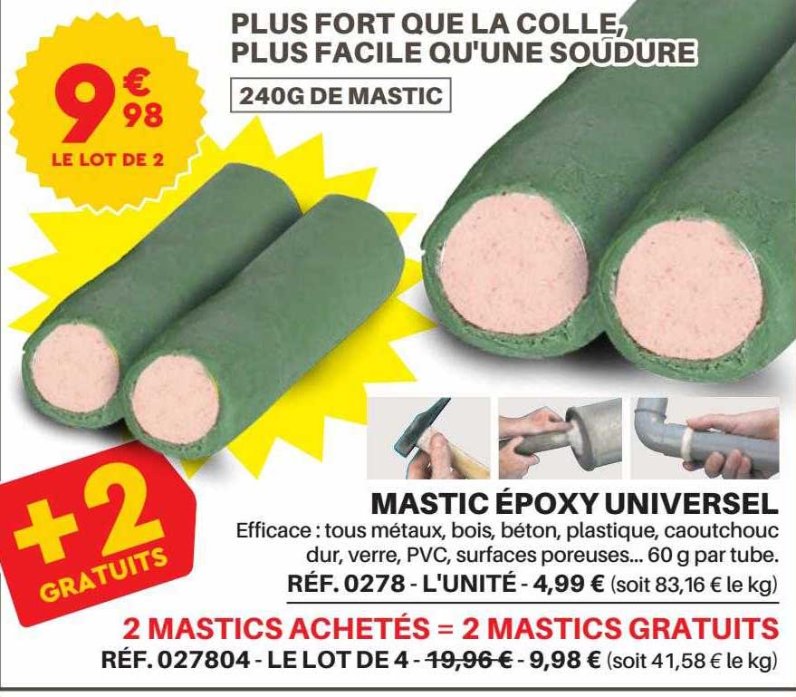 mastic époxy universel