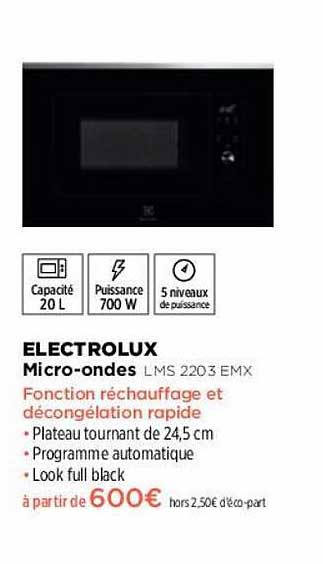 micro-ondes electrolux