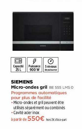 micro-ondes gril siemens