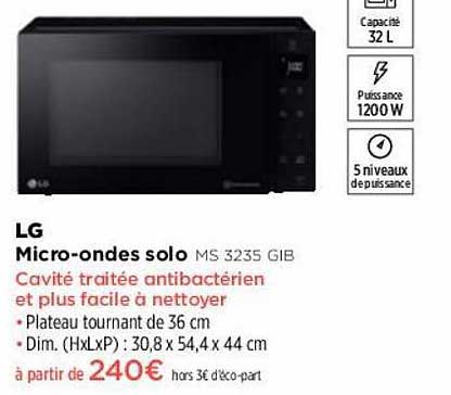 micro-ondes solo lg
