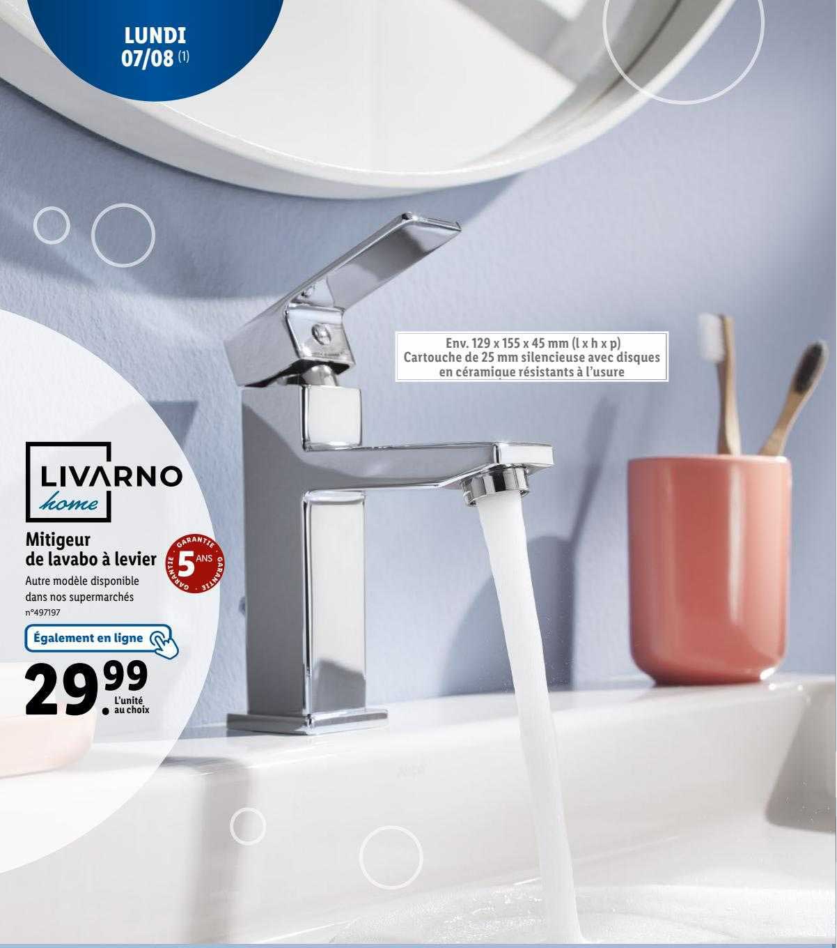 Mitigeur De Lavabo à Levier Livarno Home