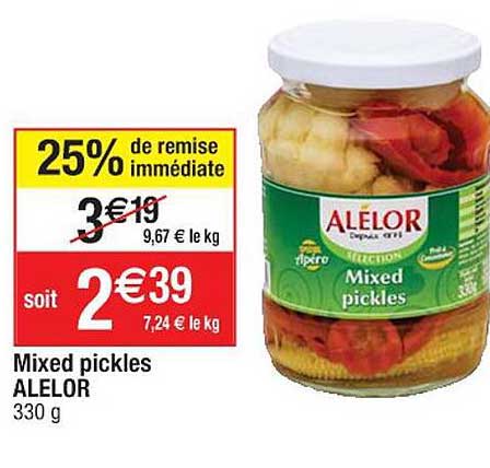 mixed pickles alélor