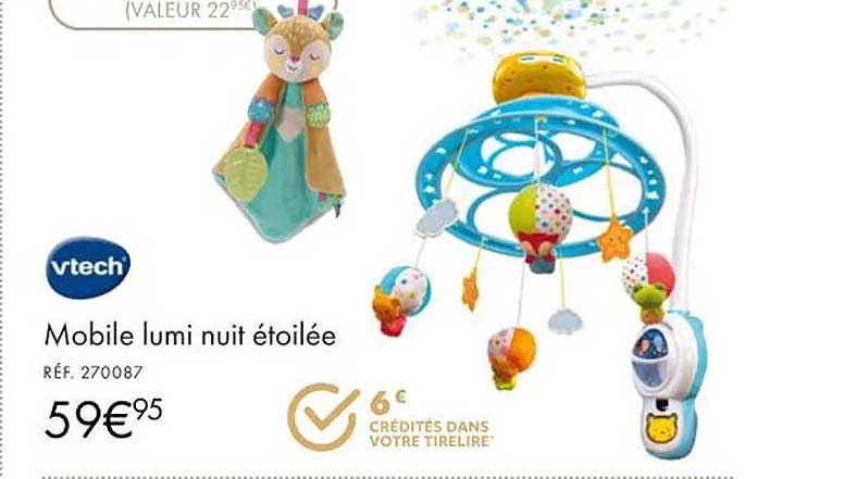 mobile lumi nuit étoilée vtech