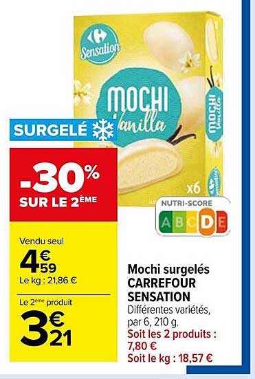 Mochi Surgelés Carrefour Sensation