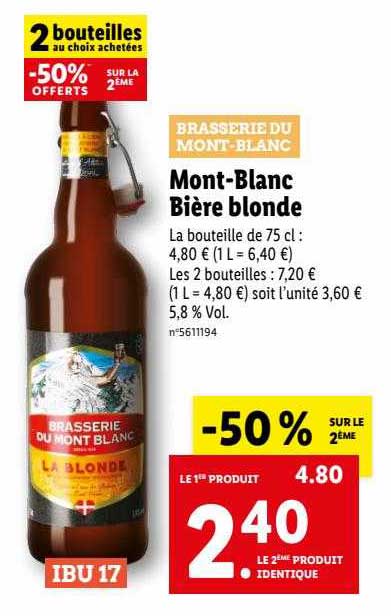 mont-blanc bière blonde