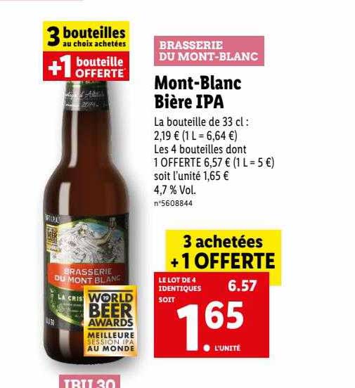 mont-blanc bière ipa