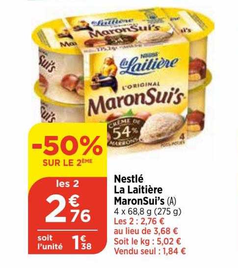 Nestlé La Laitière Maronsui's