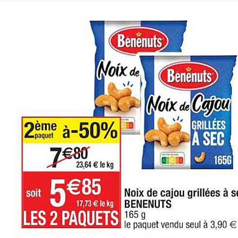 Noix De Cajou Grillées à Sec Benenuts