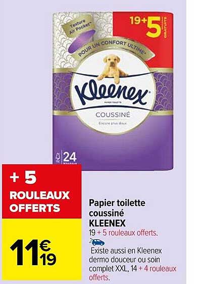 Papier Toilette Coussiné Kleenex