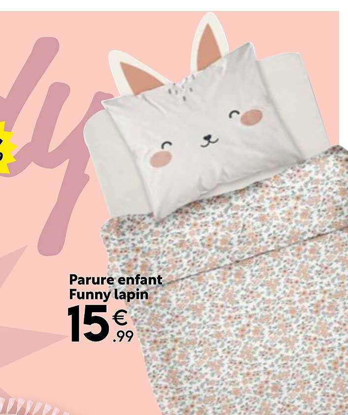 parure enfant funny lapin