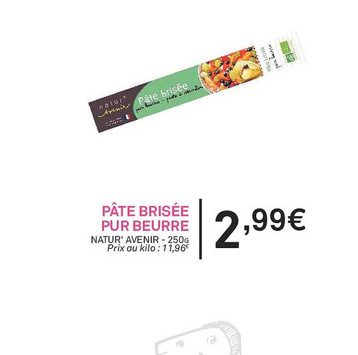 pâte brisée pur beurre natur' avenir