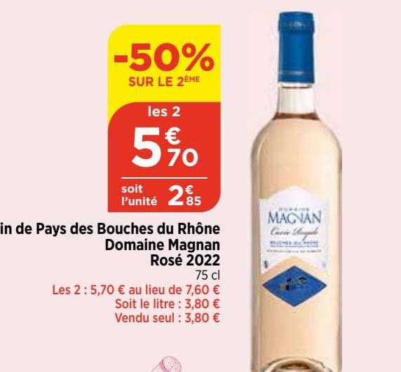 pays des bouches du rhône domaine magnan rosé 2022