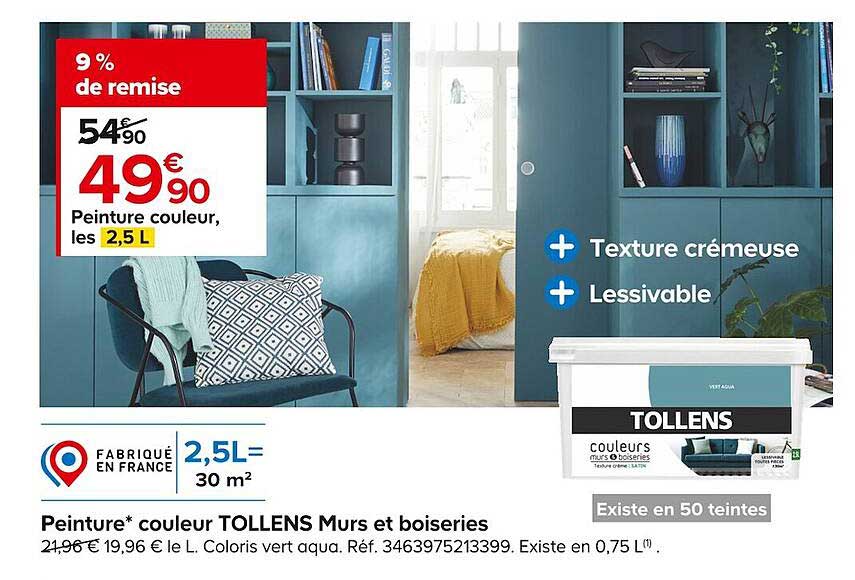 peinture couleur tollens murs et boiseries