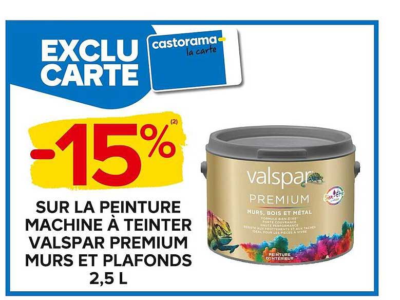 peinture machine à teinter valspar premium murs et plafonds