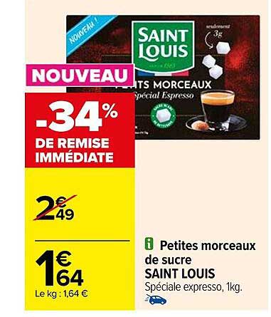 petites morceaux de sucre saint louis