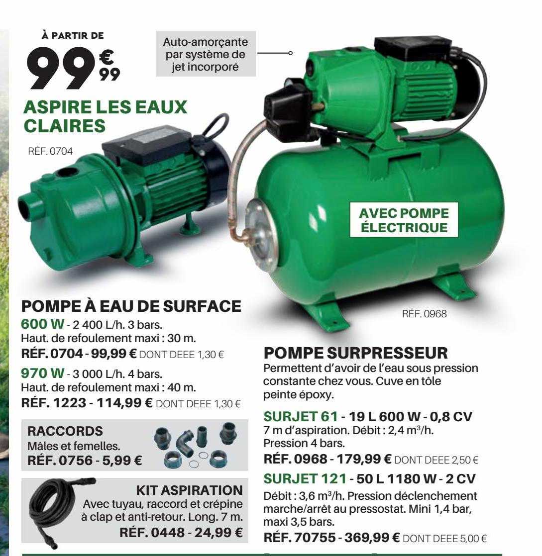 pompe à eau de surface, pompe surpresseur