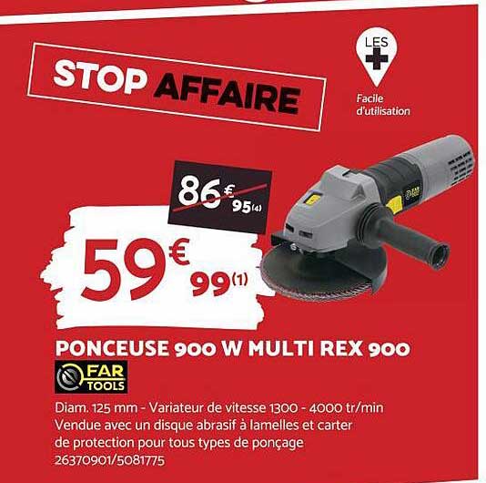 Ponceuse 900w Multi Rex 900 Far Tools
