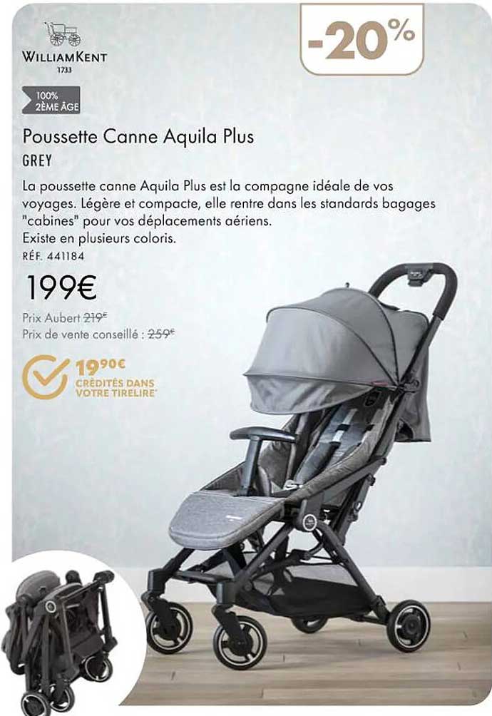 poussette canne aquila plus william kent