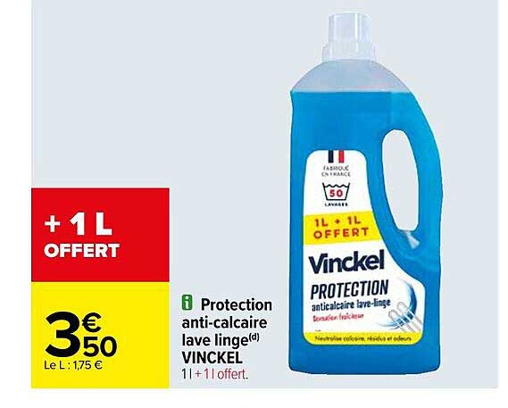 protection anti-calcaire lave linge vinckel