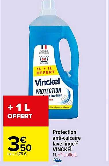 protection anti-calcaire lave linge vinckel