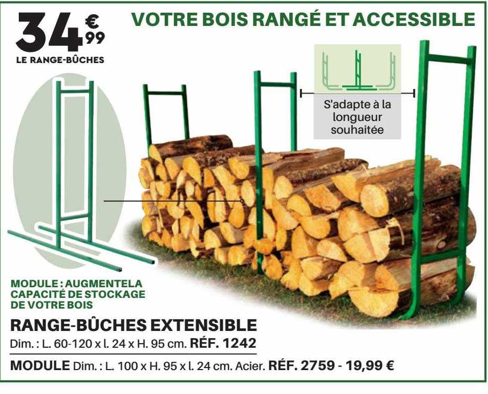 range-bûches extensible