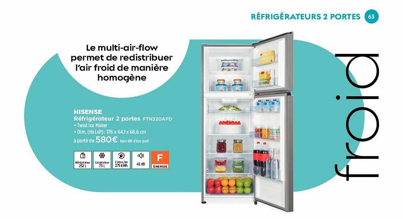 Réfrigérateur 2 Portes Hisense