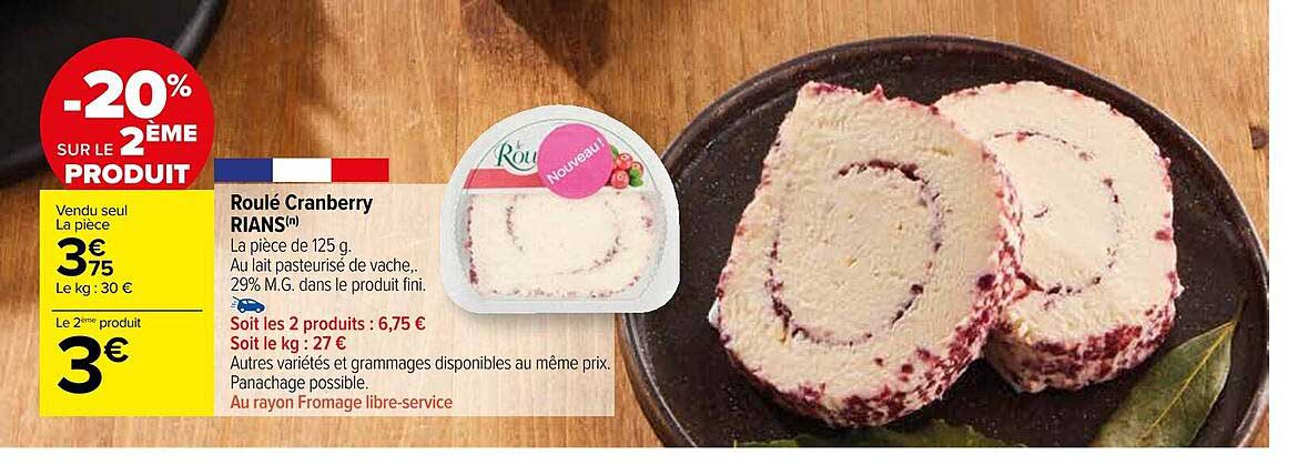 Roulé Cranberry Rians