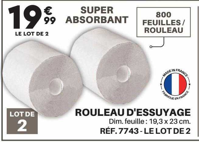 rouleau d'essuyage
