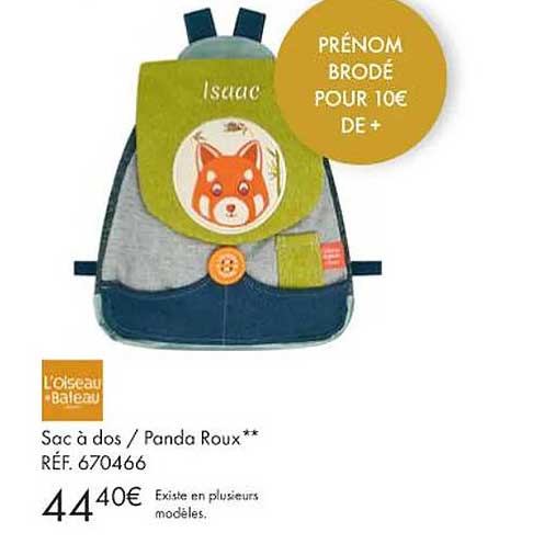 sac à dos/panda roux