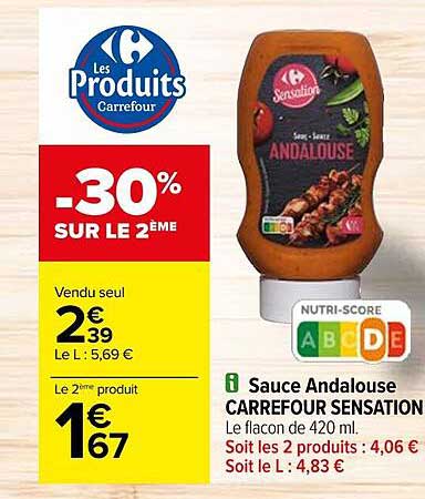 sauce andalouse carrefour sensation