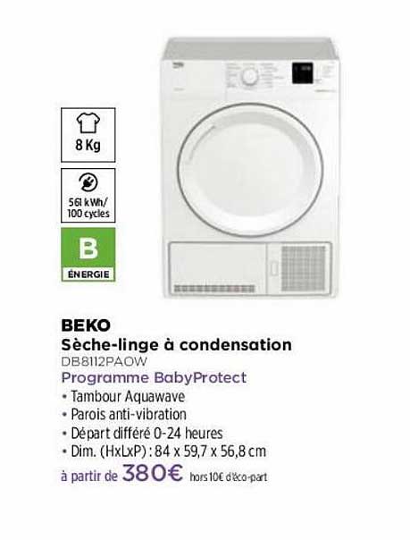 sèche-linge à condensation beko
