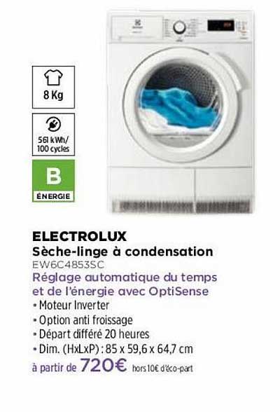 sèche-linge à condensation electrolux