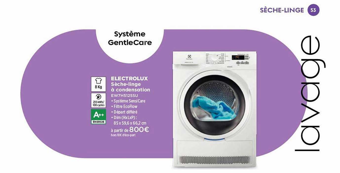 sèche-linge à condensation electrolux