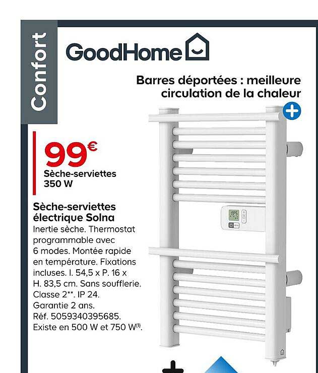 sèche-serviettes électrique solna