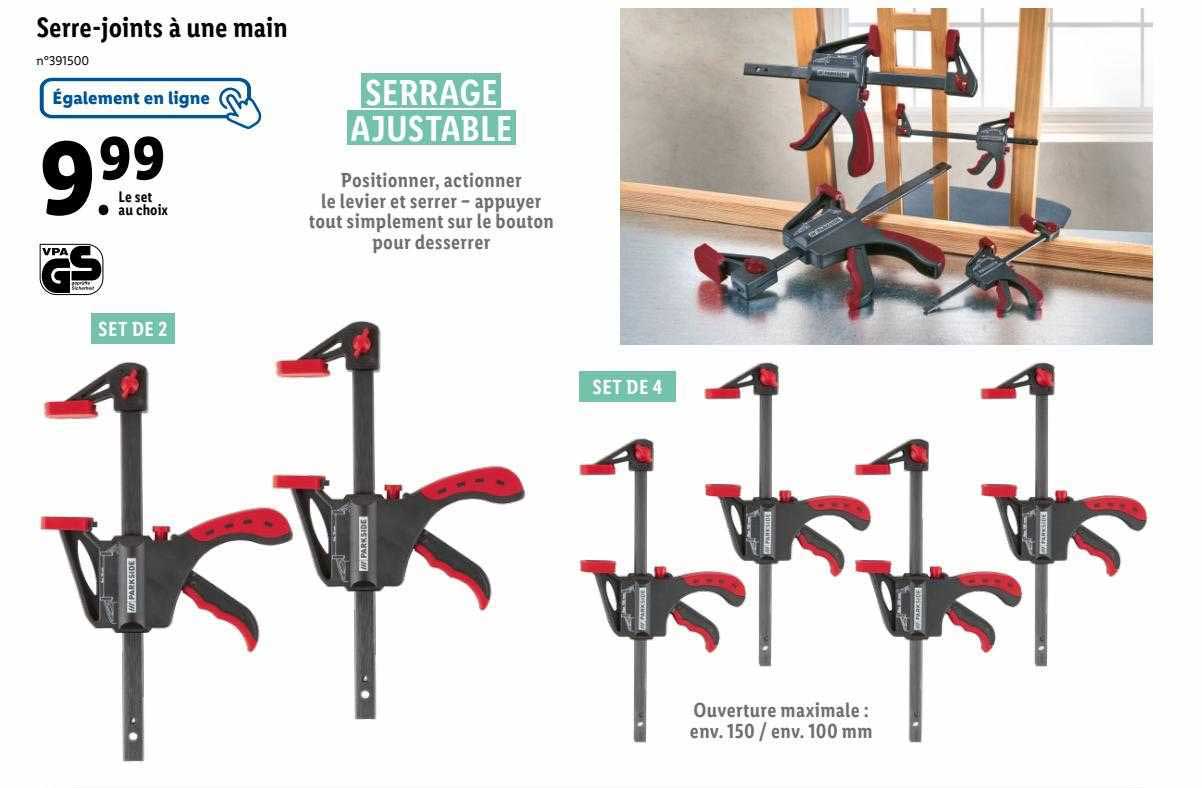 serre-joints à une main