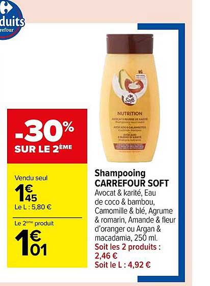 Shampooing Carrefour Soft