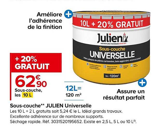 sous-couche julien universelle