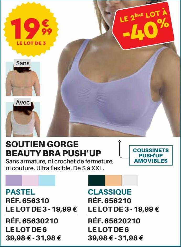 soutien gorge beauty bra push'up