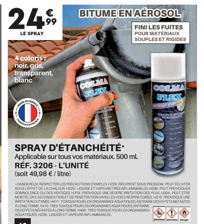 spray d'étanchéité