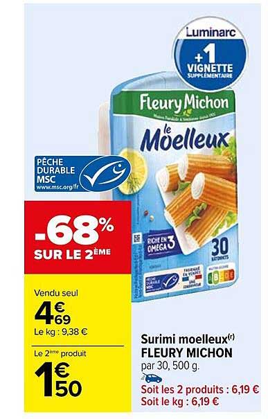 surimi moelleux fleury michon