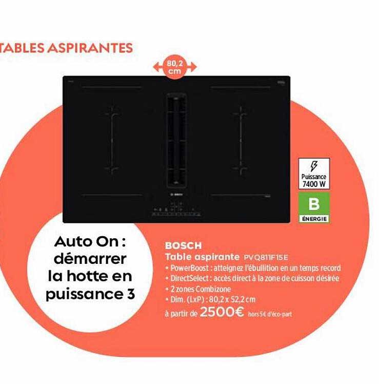 table aspirante bosch