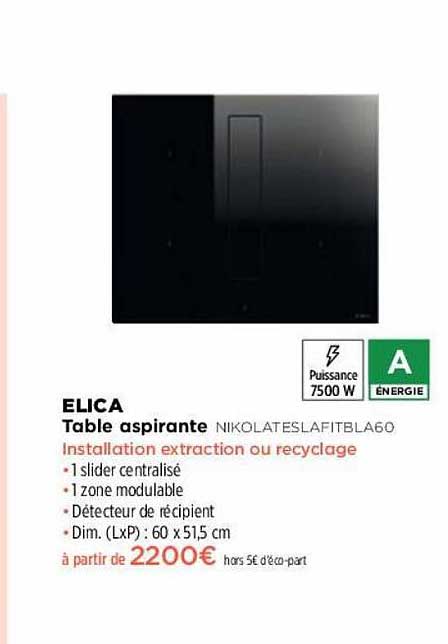 table aspirante elica